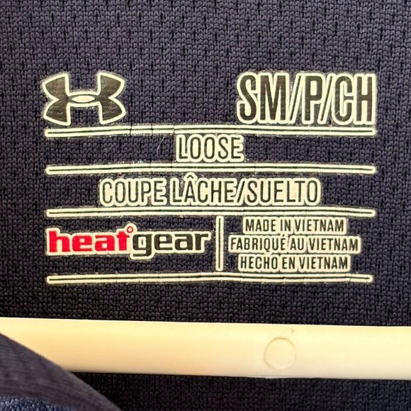 Under Armour Navy Blue HeatGear Polo | Men's Size Small - Picture 5 of 5